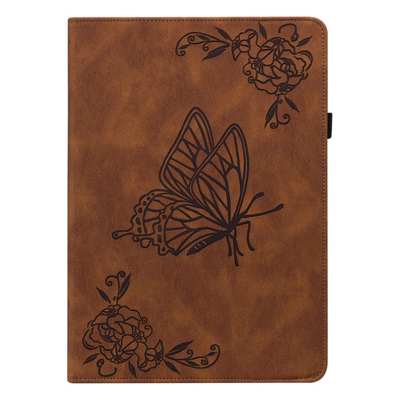 θήκη για το Lenovo Tab M11, Butterfly, καφέ