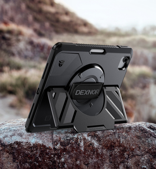 Θήκη Dexnor 360° με ιμάντα και θήκη για γραφίδα για iPad Air 11" 2025/2024 (7/6 γεν.)