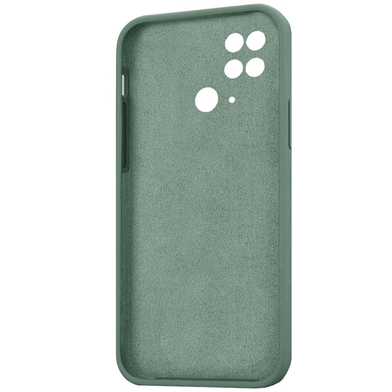 Θήκη για Xiaomi Redmi 10C, Silicone Lite, σκούρα πράσινη