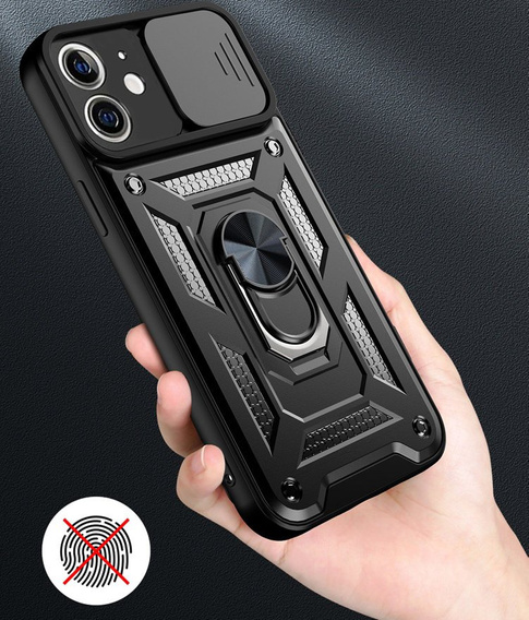 Θήκη για iPhone 12 Mini, CamShield Slide, μαύρο
