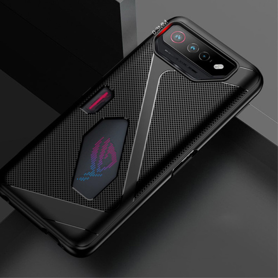 Θήκη για Asus ROG Phone 7 5G, Carbon Gel, μαύρη