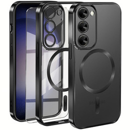 Θήκη για Samsung Galaxy S23 Plus, Electro MagSafe, μαύρη + Γυαλί για την οθόνη