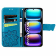 Θήκη με πτερύγιο για Infinix Hot 50i 4G, Butterfly, μπλε