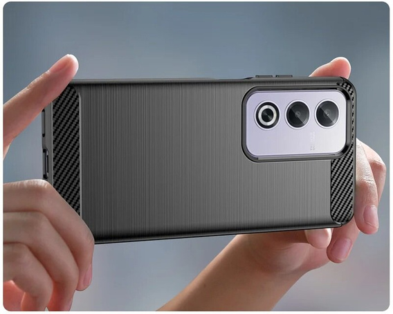 Θήκη για Oppo A80, Carbon, μαύρη