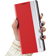 Θήκη με πτερύγιο για Xiaomi Redmi 10C, Side Magnetic, κόκκινη