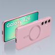 Θήκη για Samsung Galaxy A26, ColorMag, για MagSafe, ροζ + γυαλί 9H, μετριασμένο