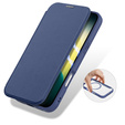 Θήκη Dux Ducis για iPhone Air, Skin X Pro, με πτερύγιο, για MagSafe, navy blue