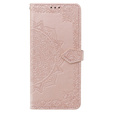 Θήκη με πτερύγιο για Xiaomi Poco X6 Pro 5G, Mandala, ροζ rose gold