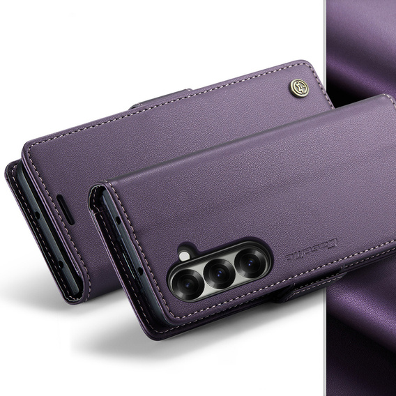 CASEME Litchi θήκη πορτοφόλι flip για Samsung Galaxy Z Fold7 5G