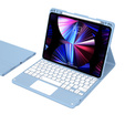 Θήκη + πληκτρολόγιο iPad Air 10.9 4 2020 / 5 2022, Touchpad, μπλε