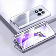 θήκη για το Xiaomi Redmi Note 14 Pro, Magnetic Dual Glass, μωβ
