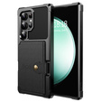 Θήκη για Samsung Galaxy S25 Ultra, Card Holder Kickstand, μαύρη