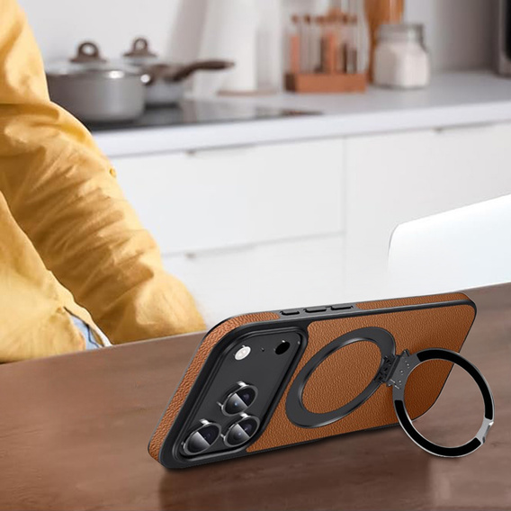 Δερμάτινη θήκη με βάση MagSafe για iPhone 17 Pro Max