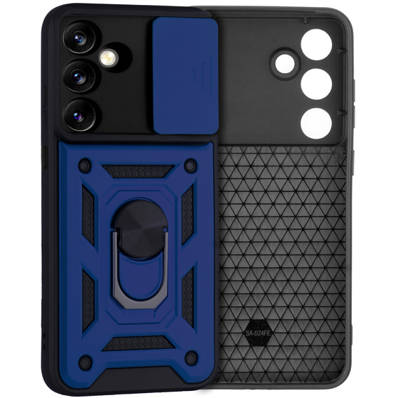 Θήκη για Samsung Galaxy S24 FE, CamShield Slide, μπλε