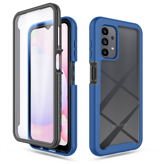 Θήκη για Samsung Galaxy A13 4G, Shockproof, με μεμβράνη, μπλε