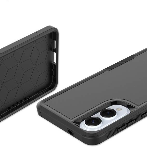 Θωρακισμένη θήκη για Samsung Galaxy S25 Edge, Dual Shockproof, μαύρη