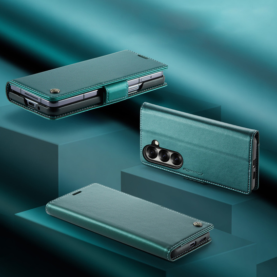 CASEME Litchi θήκη πορτοφόλι flip για Samsung Galaxy Z Fold7 5G