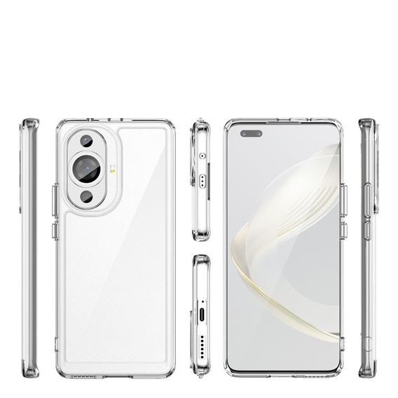 Θήκη για Huawei Nova 11 Pro, Fusion Hybrid, διαφανής