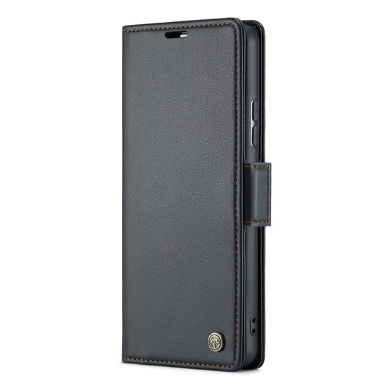 CASEME flip case για Samsung Galaxy A54 5G, Litchi Wallet, μαύρη