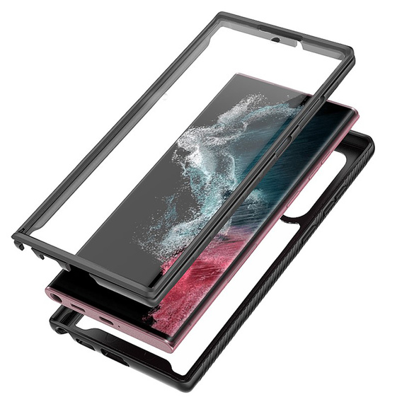 Θήκη για Samsung Galaxy S22 Ultra 5G, Shockproof, με μεμβράνη, μπλε