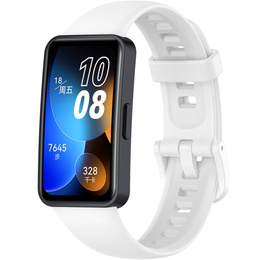 Silikonowy Gumowy Pasek do Huawei Band 8, biały