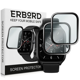 2x υβριδικό γυαλί ERBORD για Amazfit GTS 4