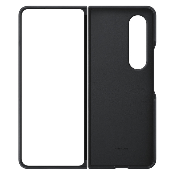 Γνήσια θήκη Samsung για Galaxy Z Fold 4, Leather Flip Cover, μαύρο