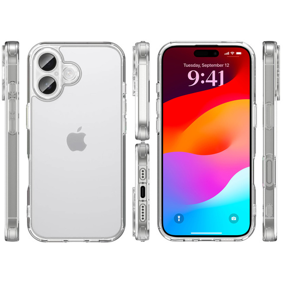 Θήκη για iPhone 17, με κάλυμμα κάμερας, διάφανη