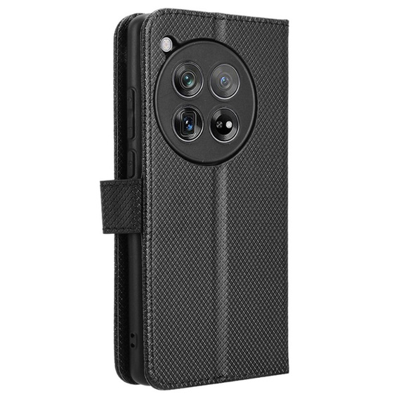 Θήκη με πτερύγιο για OnePlus 12 5G, Wallet Smart Magnet, μαύρη