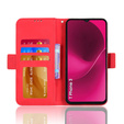 Θήκη με πτερύγιο για T Phone 3 5G, Card Slot, κόκκινη