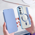Θήκη με πτερύγιο για Samsung Galaxy S23, Wallet, MagSafe, μπλε