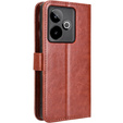 Θήκη με πτερύγιο για Realme GT 7 / 7T, Crazy Horse Wallet, καφέ