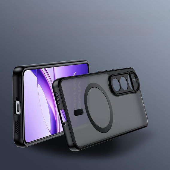 Θήκη για Vivo V50 Lite 4G / 5G, για MagSafe, ERBORD Μatt Case, μαύρη