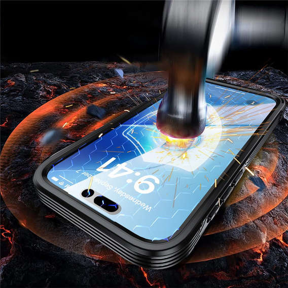 Αδιάβροχη θήκη με γυαλί για MagSafe για iPhone 17 Pro Max