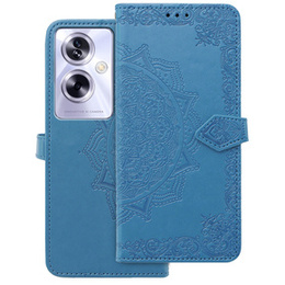 Θήκη με πτερύγιο για Oppo A79 5G, Mandala, μπλε