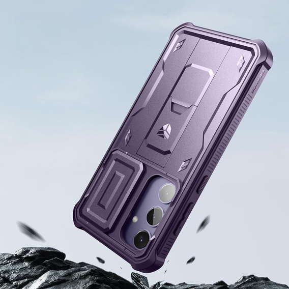Θωρακισμένη θήκη για Samsung Galaxy S24 Plus, Dexnor Full Body (Two Frames), μωβ