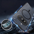 Θήκη για Nothing Phone 3A, για MagSafe, ERBORD Μatt Case, μαύρη