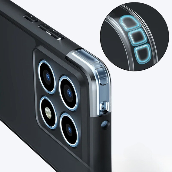 Θήκη για Xiaomi 14T Pro, Fusion Hybrid, διαφανής / μαύρη