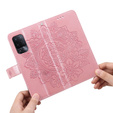 Θήκη με πτερύγιο για Oppo Reno5 Z / A94 / A95 5G, Mandala, ροζ rose gold