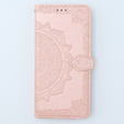 Θήκη με πτερύγιο για Xiaomi 13T / 13T Pro, Mandala, ροζ rose gold