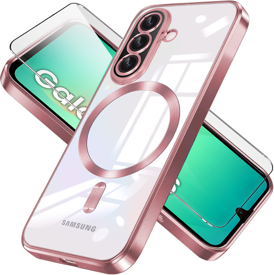 Θήκη για Samsung Galaxy A26, Electro MagSafe, ροζ rose gold + Γυαλί για την οθόνη