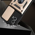 Θήκη για Motorola Moto G73 5G, CamShield Slide, χρυσός