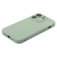 Θήκη για iPhone 15 Pro Max, Silicone Lite, πράσινη