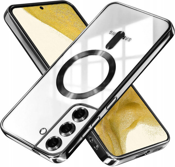 Θήκη για Samsung Galaxy S22, Electro MagSafe, μαύρη + Γυαλί για την οθόνη