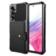 Θήκη για Samsung Galaxy A54 5G, Card Holder Kickstand, μαύρη