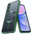 Θήκη για Samsung Galaxy A15 4G/5G, Electro MagSafe, πράσινη + Γυαλί για την οθόνη
