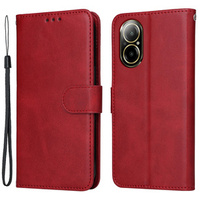 Θήκη με πτερύγιο για Realme C67, Leather Wallet, κόκκινη