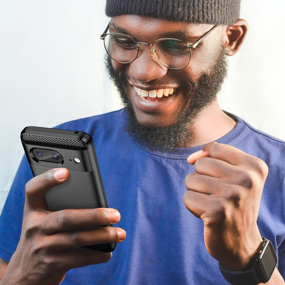 Θήκη για Google Pixel 8, Carbon, μαύρη