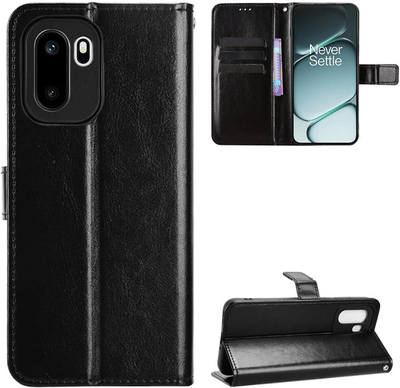 Θήκη με πτυσσόμενο κάλυμμα Crazy Horse Wallet για OnePlus 15R