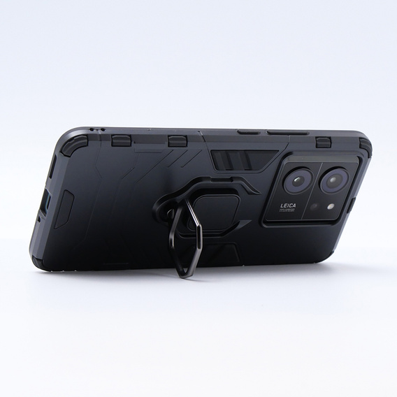 Θήκη για Xiaomi 13T / 13T Pro, Kickstand Ring, μαύρη